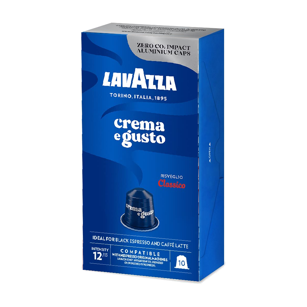10 קפסולות Lavazza Crema e Gusto Classico תואמות נספרסו