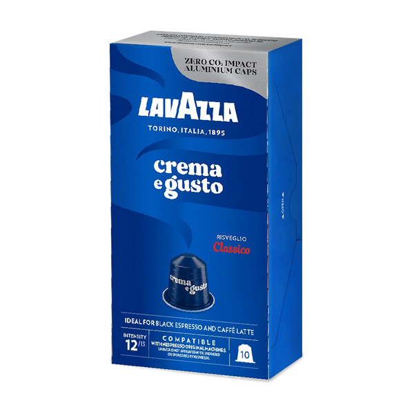 10 קפסולות Lavazza Crema e Gusto Classico תואמות נספרסו