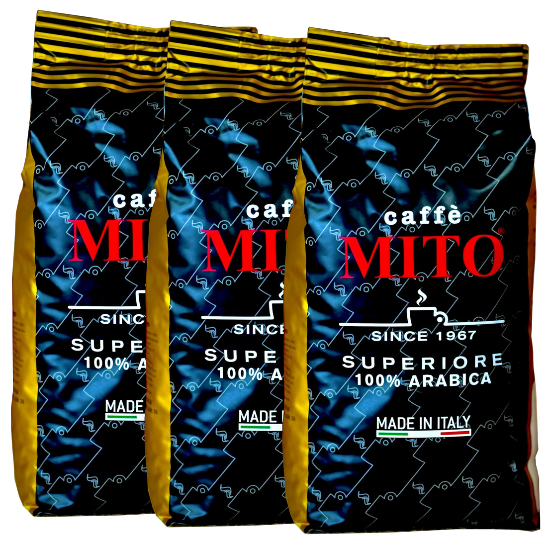 3 ק&quot;ג פולי קפה סופיריור 100% ערביקה MITO SUPERIORE
