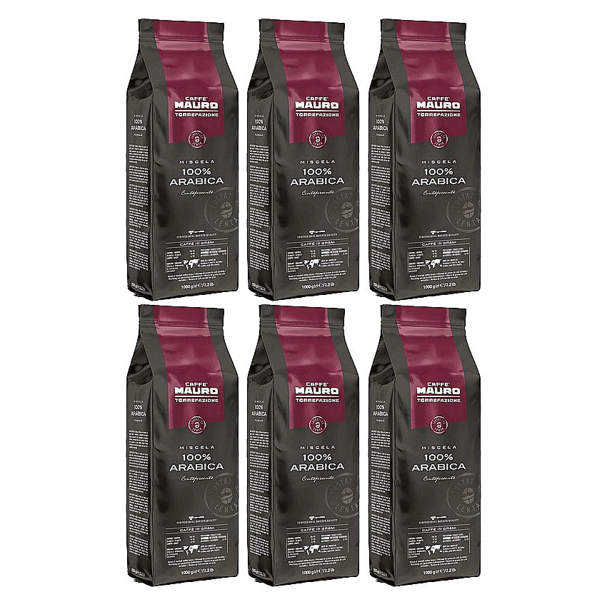 6 קג פולי קפה מאורו 100 אחוז ערביקה Mauro