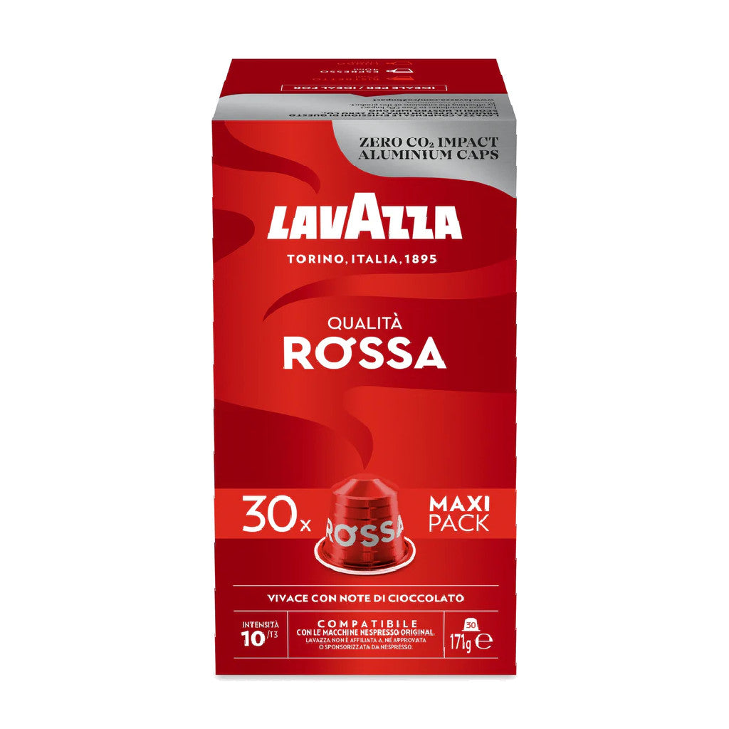 מארז של 30 קפסולות Lavazza ROSSA תואמות נספרסו