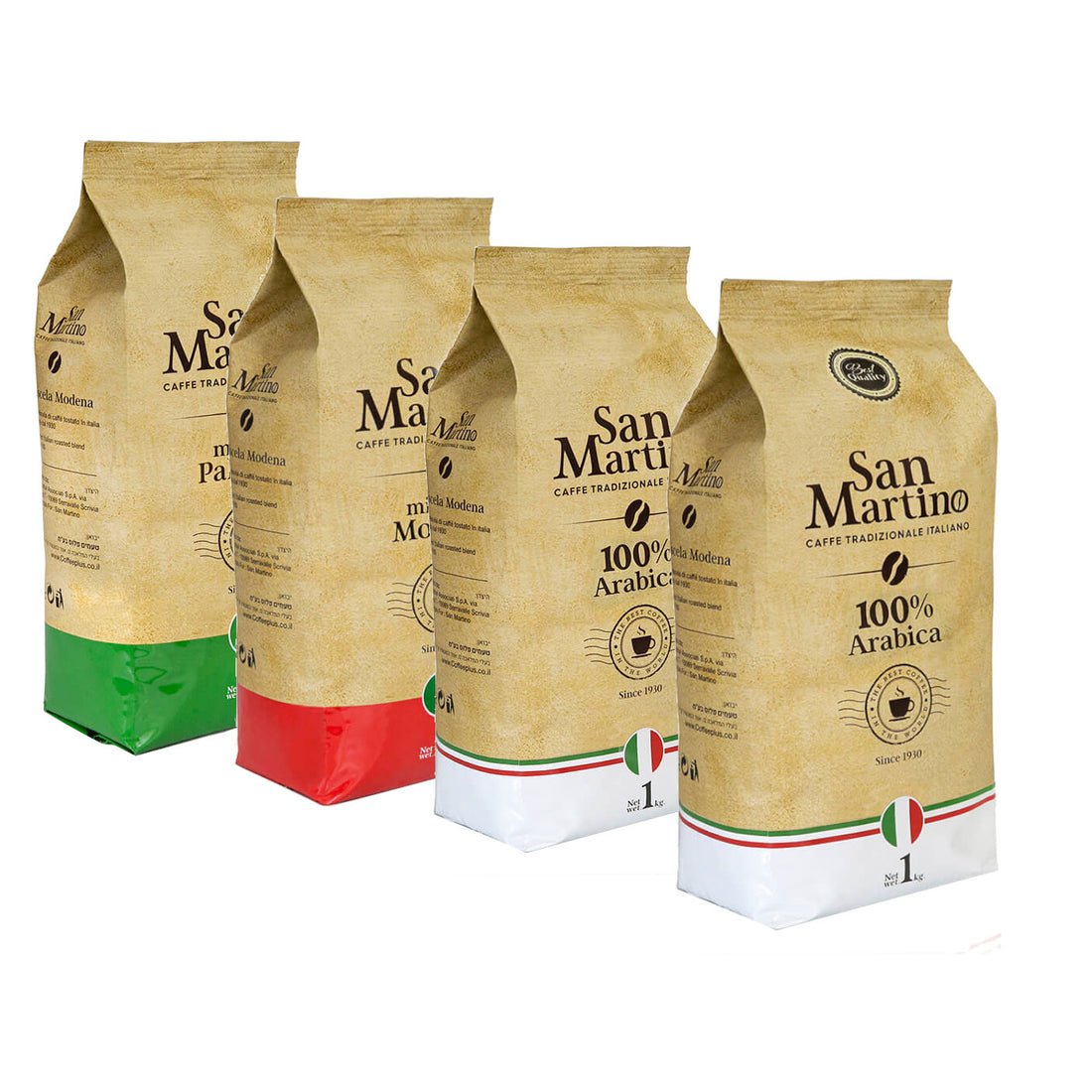 Дегустационный набор для кофе в зернах San Martino MIX 3 кг.