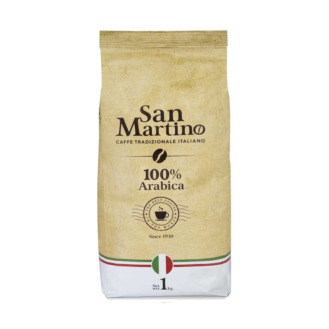 1 ק"ג פולי קפה ערביקה סאן מרטינו 100% ערביקה San Martino