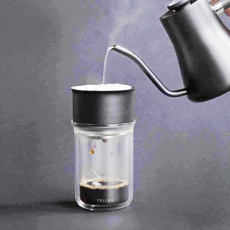 סט לקפה פילטר בטיפטף (Pour Over) מזכוכית עם דופן כפולה Stagg [X] Dripper
