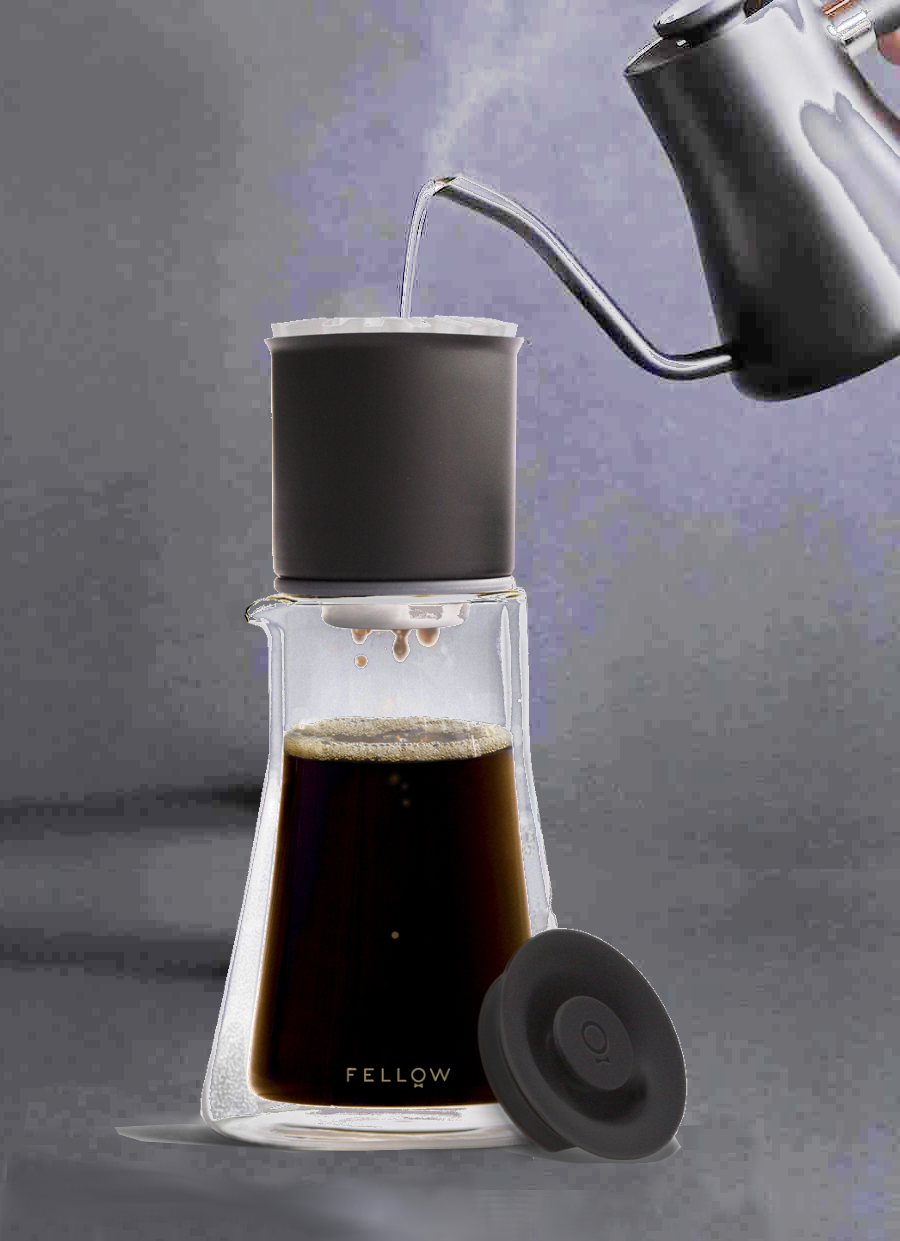 סט לקפה פילטר בטיפטף (Pour Over) מזכוכית עם דופן כפולה Stagg [XF] Dripper