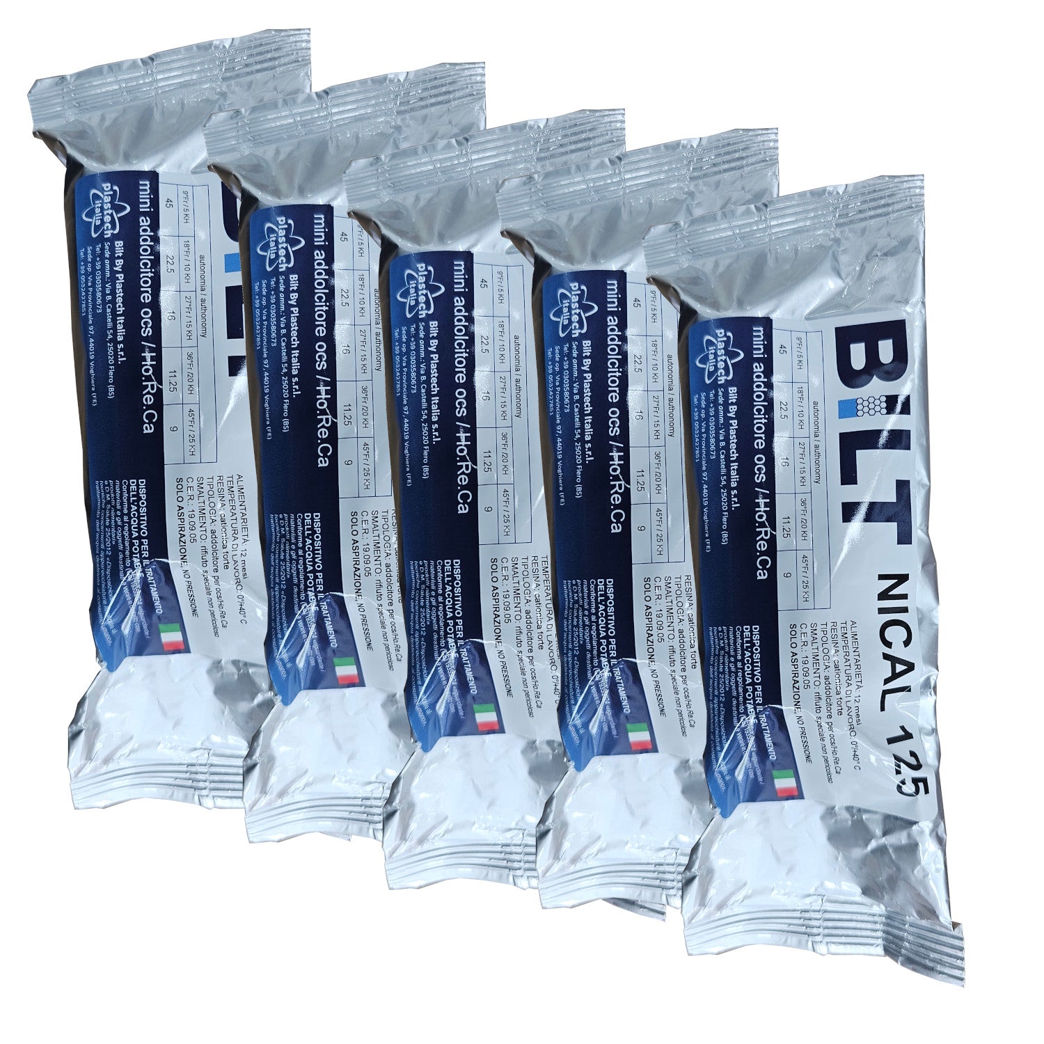 מבצע 5 מרככי רזין BILT למכונות אספרסו
