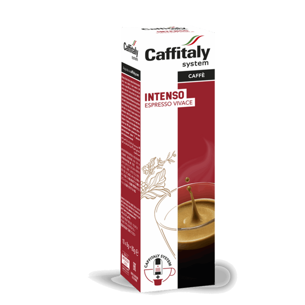 10 קפסולות אינטנסו תואם קפיטלי Caffitaly CAFFÈ