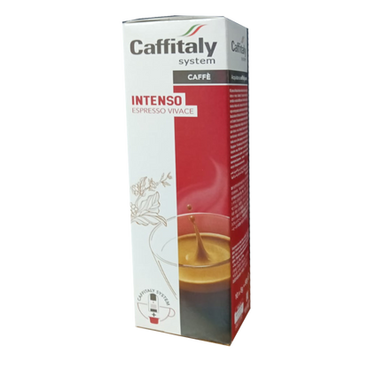 10 קפסולות אינטנסו תואם קפיטלי Caffitaly CAFFÈ