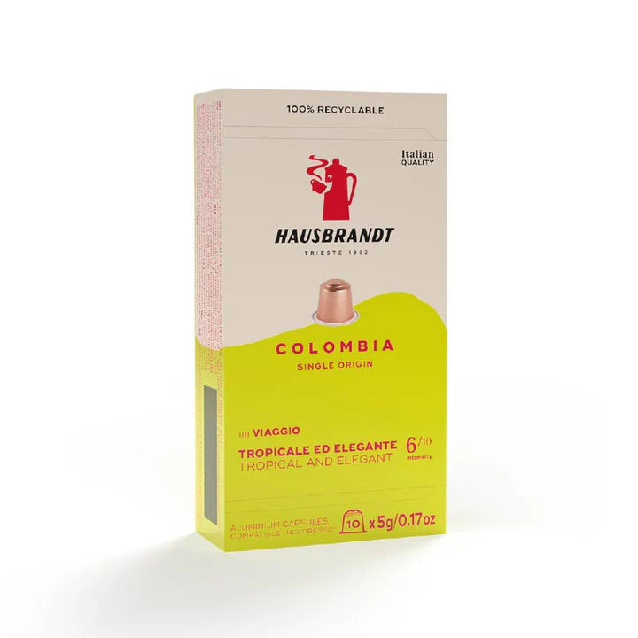 10 алюминиевых капсул HAUSBRANDT GOURMET, совместимых с Nespresso