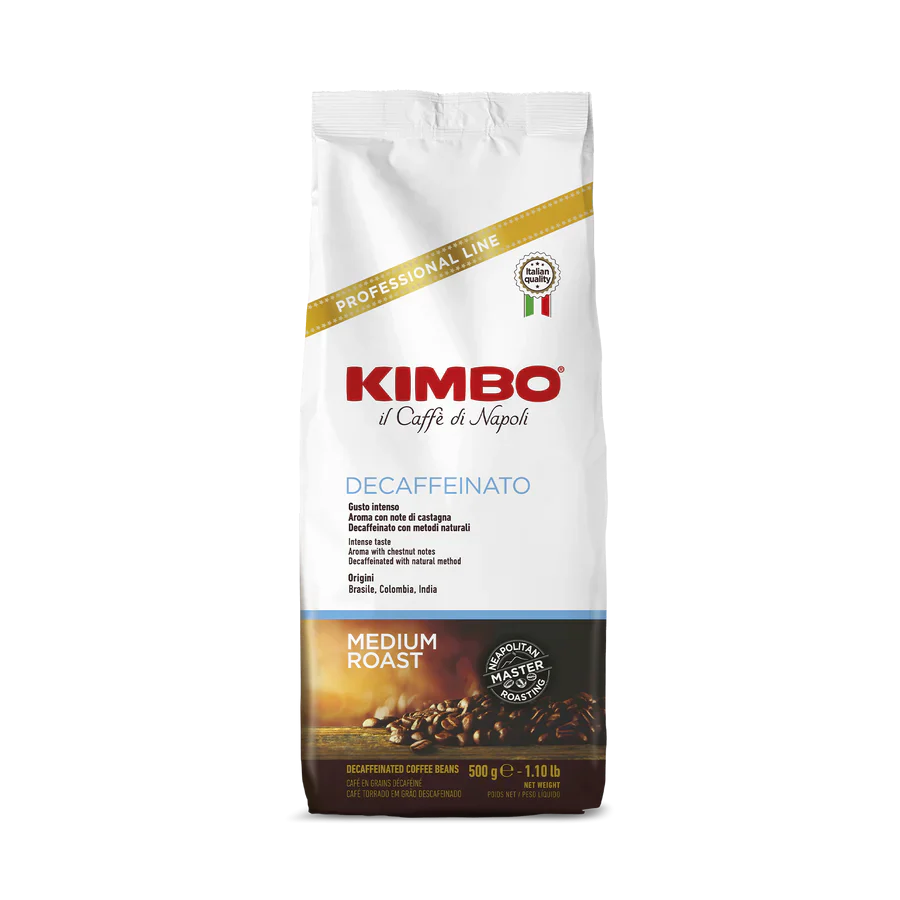 500 גרם פולי קפה קימבו נטול קפאין Espresso Decaf
