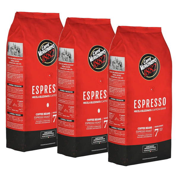 3 ק"ג פולי קפה ורניאנו אספרסו Espresso Vergnano 1882