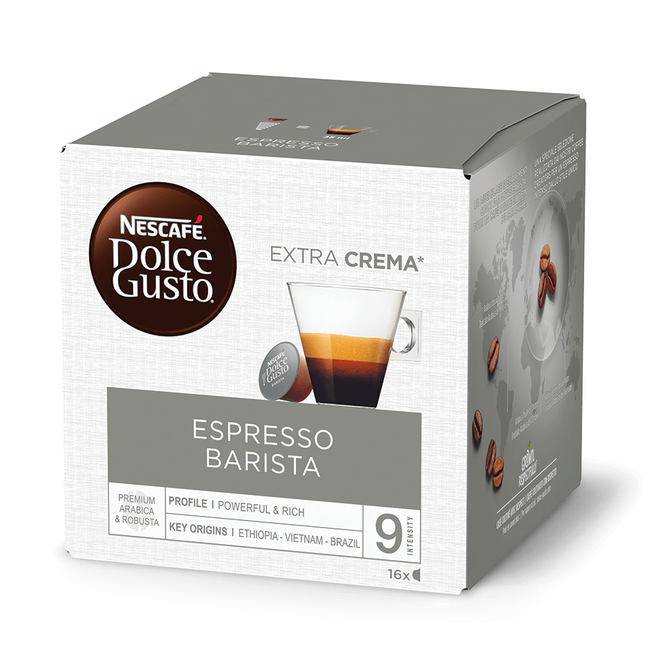16 קפסולות אספרסו בריסטה של Nescafe דולצ&