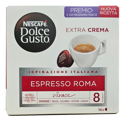 16 קפסולות אספרסו רומא של Nescafe דולצ&
