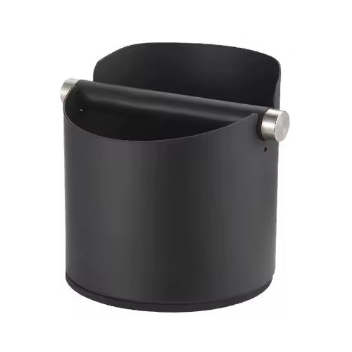 פח ריקון KnockBox, לקפה מנירוסטה בצבע שחור