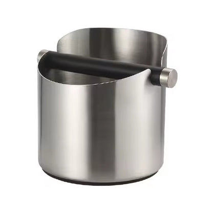 פח ריקון KnockBox, לקפה מנירוסטה בצבע כרום