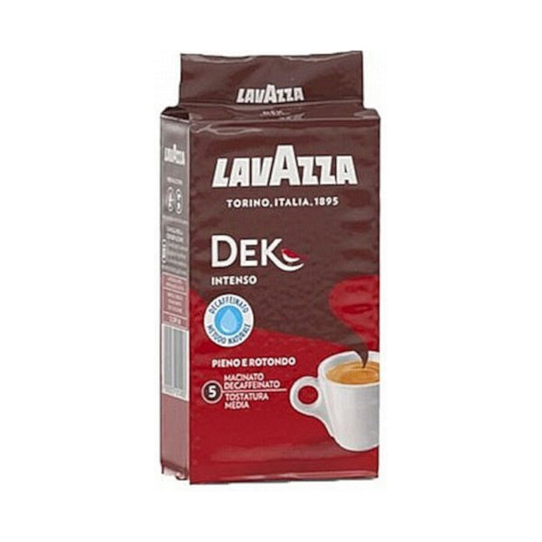 250 גרם קפה טחון לוואצה נטול קפאין Lavazza DEK INTENSO