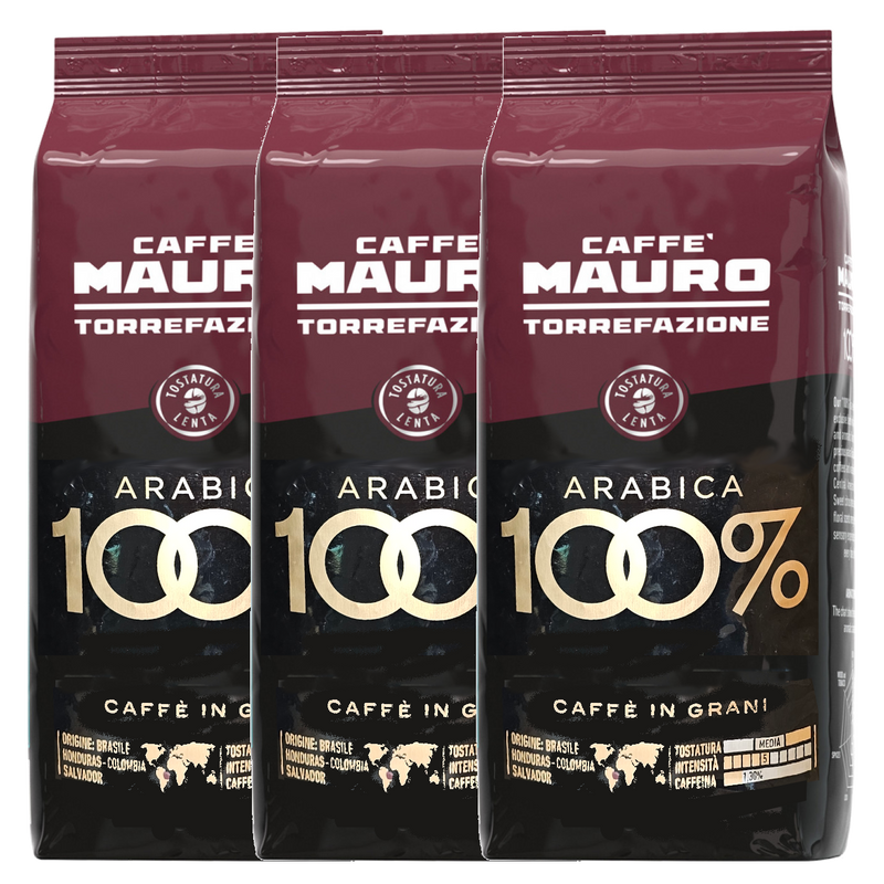 3 קג פולי קפה מאורו  100 אחוז ערביקה Mauro Centopercento