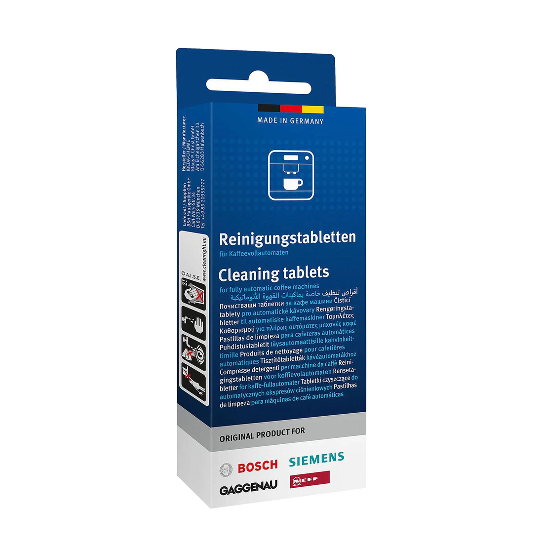 טבליות לניקוי שומנים למכונות סימנס