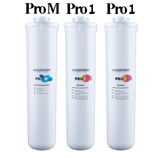 סט פילטרים לאוסמוזה הפוכה Osmo Pro 100 (מתאים לשנה)