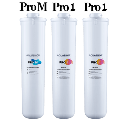 סט פילטרים לאוסמוזה הפוכה Osmo Pro 100 (מתאים לשנה)