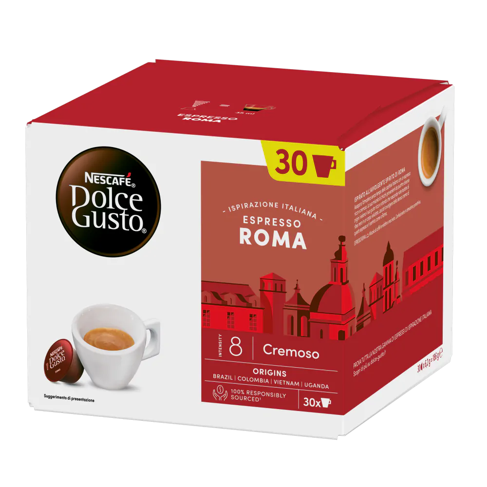 30 קפסולות רומא של Nescafe דולצ&