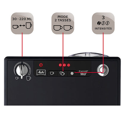 מליטה סולו שחורה עם כסף Melitta Solo Black