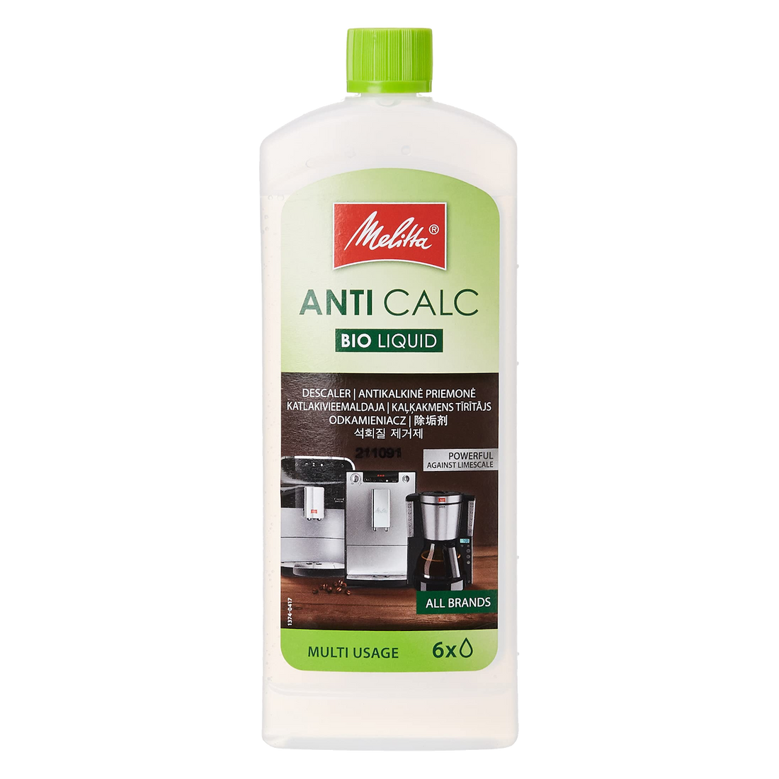 נוזל לניקוי אבנית ביו למכונות אספרסו מליטה