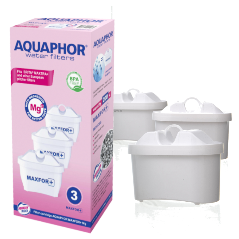 3 פילטרים Aquaphor Maxfor B-100-25 - מתאים גם לקנקי בריטה