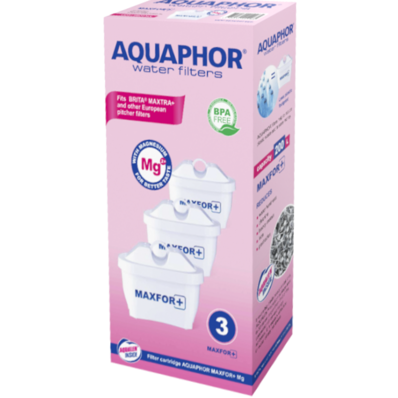 3 פילטרים Aquaphor Maxfor B-100-25 - מתאים גם לקנקי בריטה