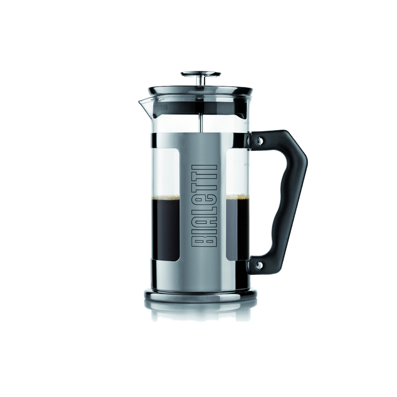 פלנג'ר 3 כוסות זכוכית ונירוסטה של ביאלטי Bialetti Coffee Press 3 Cups