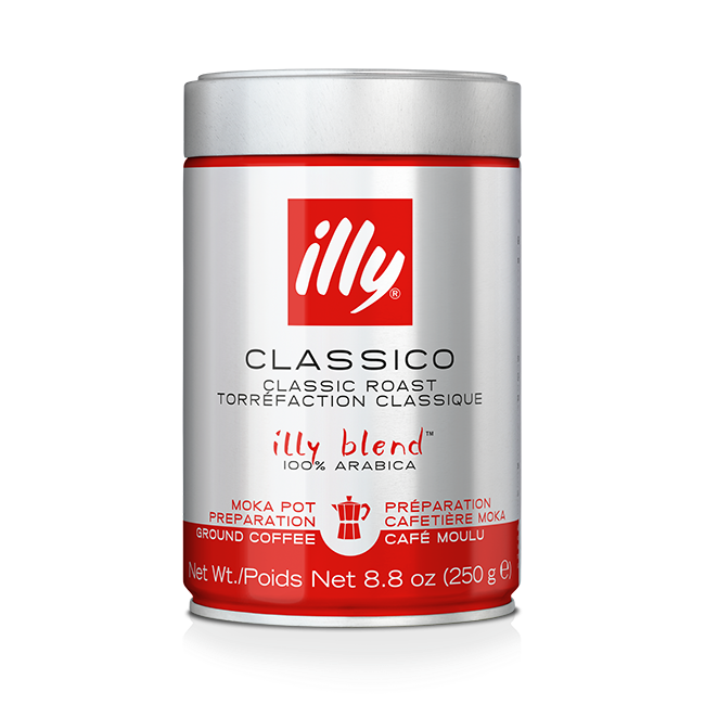 250 גרם קפה טחון למקינטה בפחית אילי  ILLY Classico