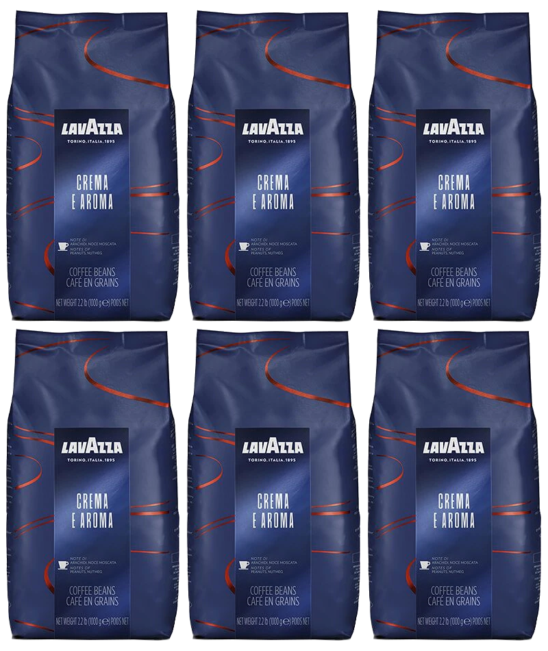 6 ק"ג פולי קפה Lavazza Crema E Aroma