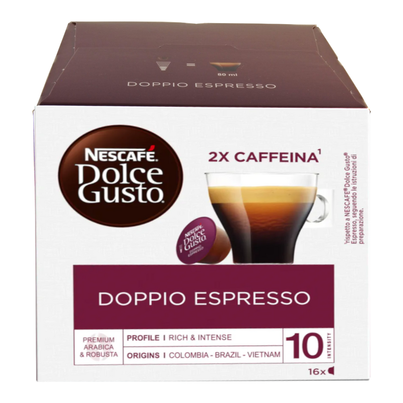 16 קפסולות דולצ'ה גוסטו מקוריות של Nescafe דופיו אספרסו
