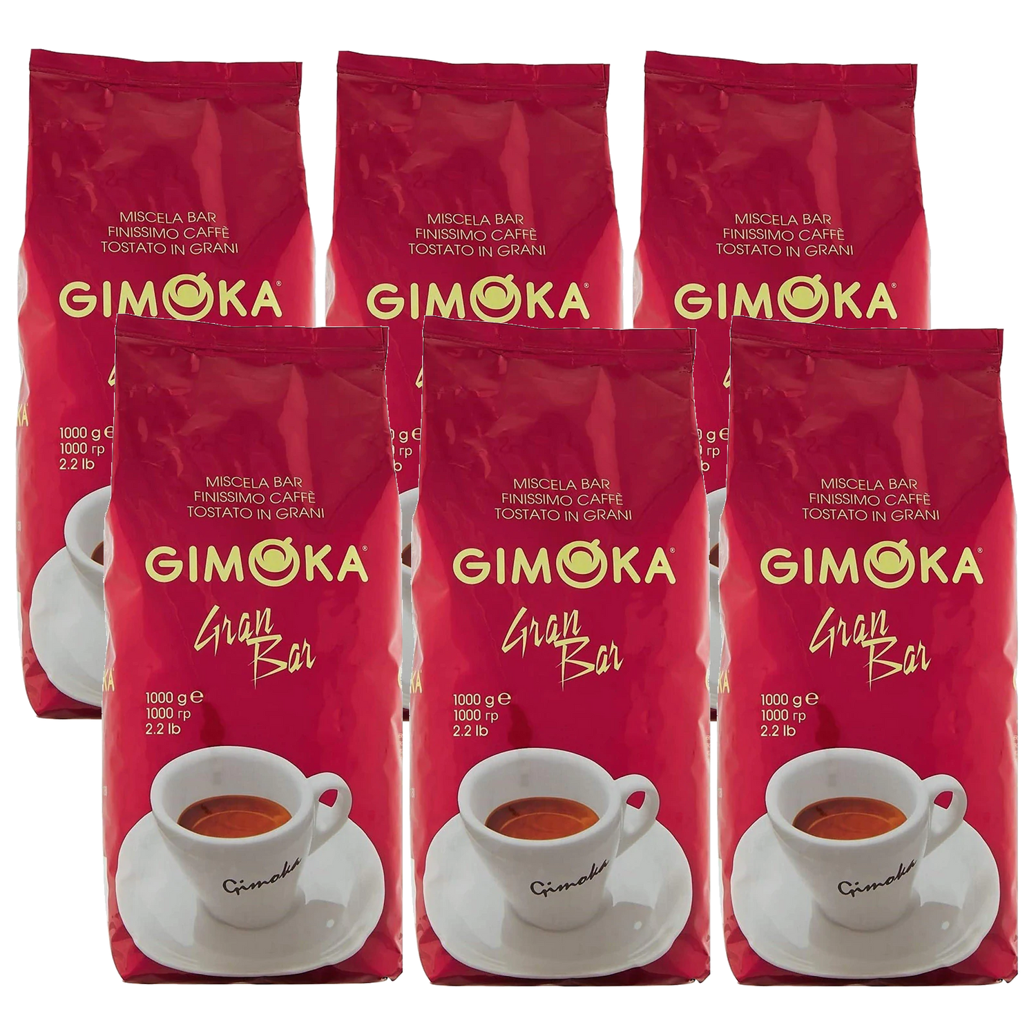 6 ק"ג פולי קפה Gimoka Gran Bar