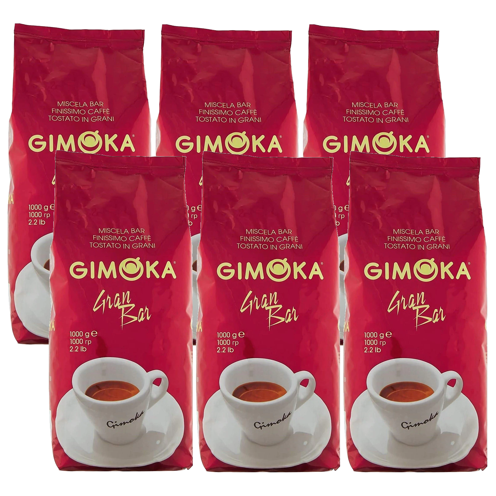 6 ק"ג פולי קפה Gimoka Gran Bar