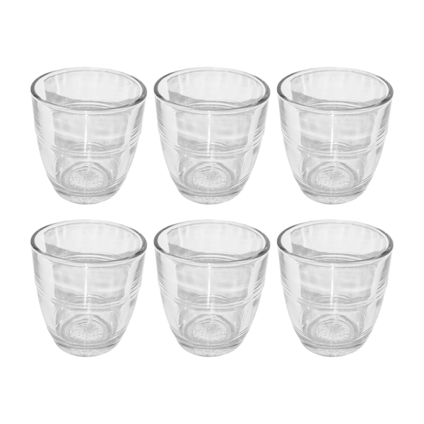 סט של 6 ספלי זכוכית דורלקס 80 מ"ל דגם LE GIGOGNE