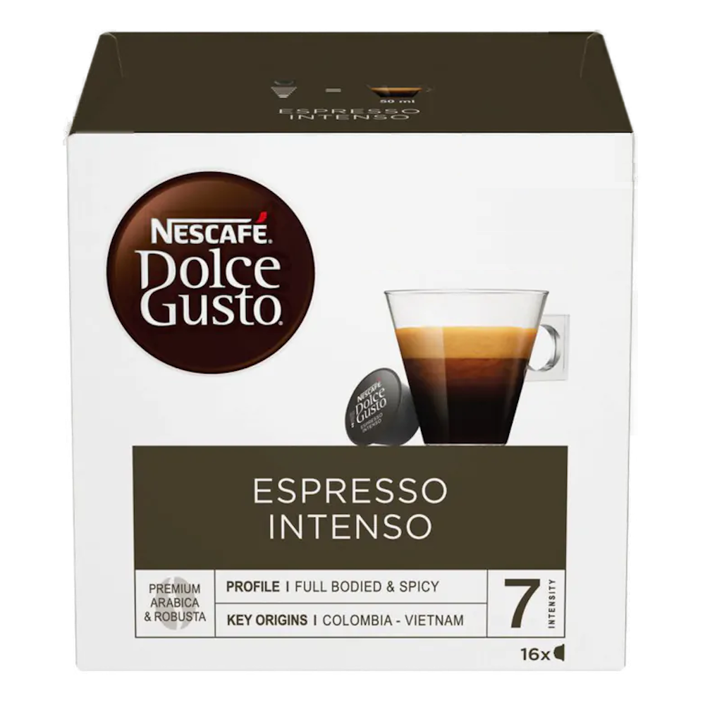 16 קפסולות Espresso Intenso של Nescafe דולצ&
