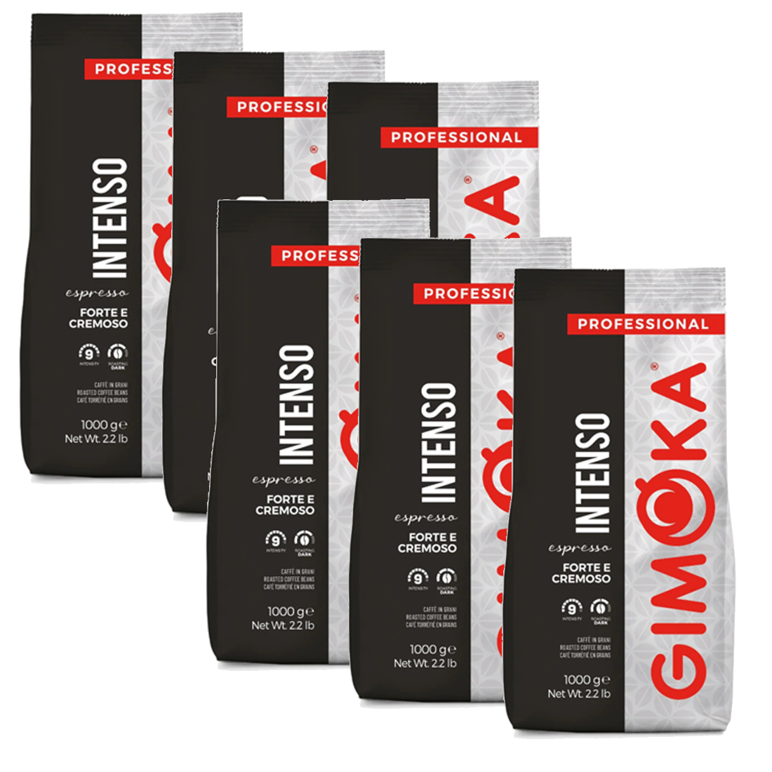 6 ק"ג פולי קפה Gimoka Intenso