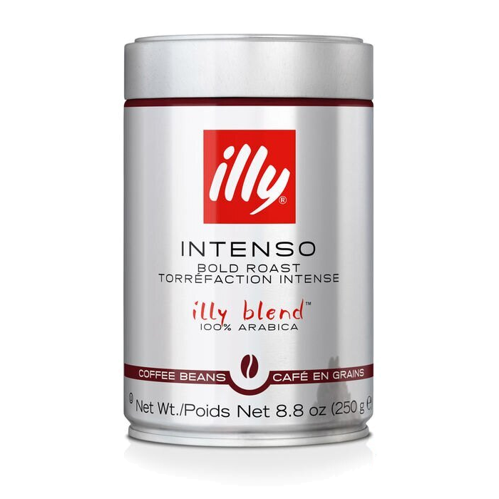 250 גרם פולי קפה אילי לאספרסו בפחית ILLY Intenso