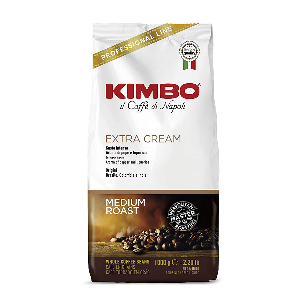 1 ק&quot;ג פולי קפה קימבו אקטרה קרם Kimbo Extra Cream