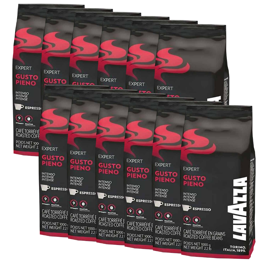 12 ק"ג פולי קפה לוואצה גוסטו פיאנו Lavazza Gusto Pieno