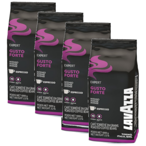 4 ק&quot;ג פולי קפה  Lavazza Gusto Forte - משלוח חינם