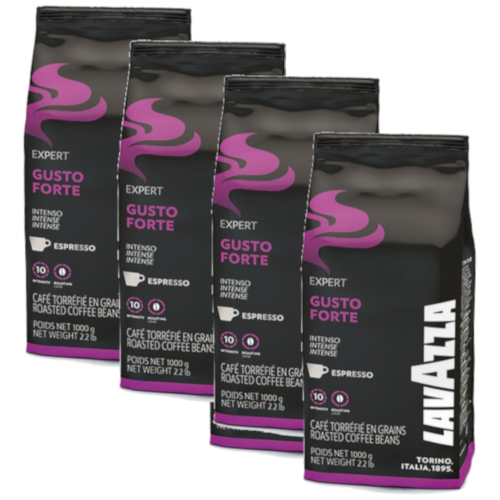 4 ק"ג פולי קפה  Lavazza Gusto Forte - משלוח חינם