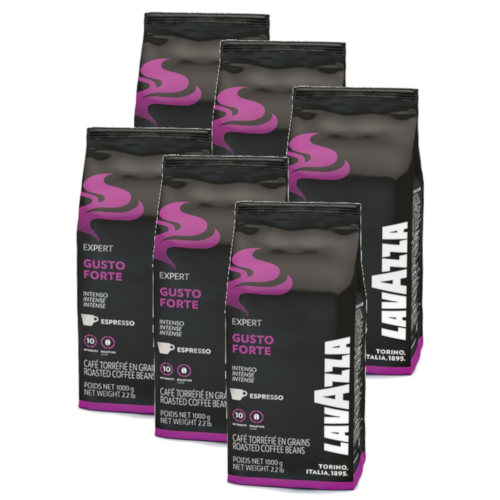 6 ק&quot;ג פולי קפה לוואצה גוסטו פורטה Lavazza Gusto Forte