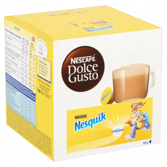 16 קפסולות קקאו נסקוויק של Nescafe Nesquik דולצ&