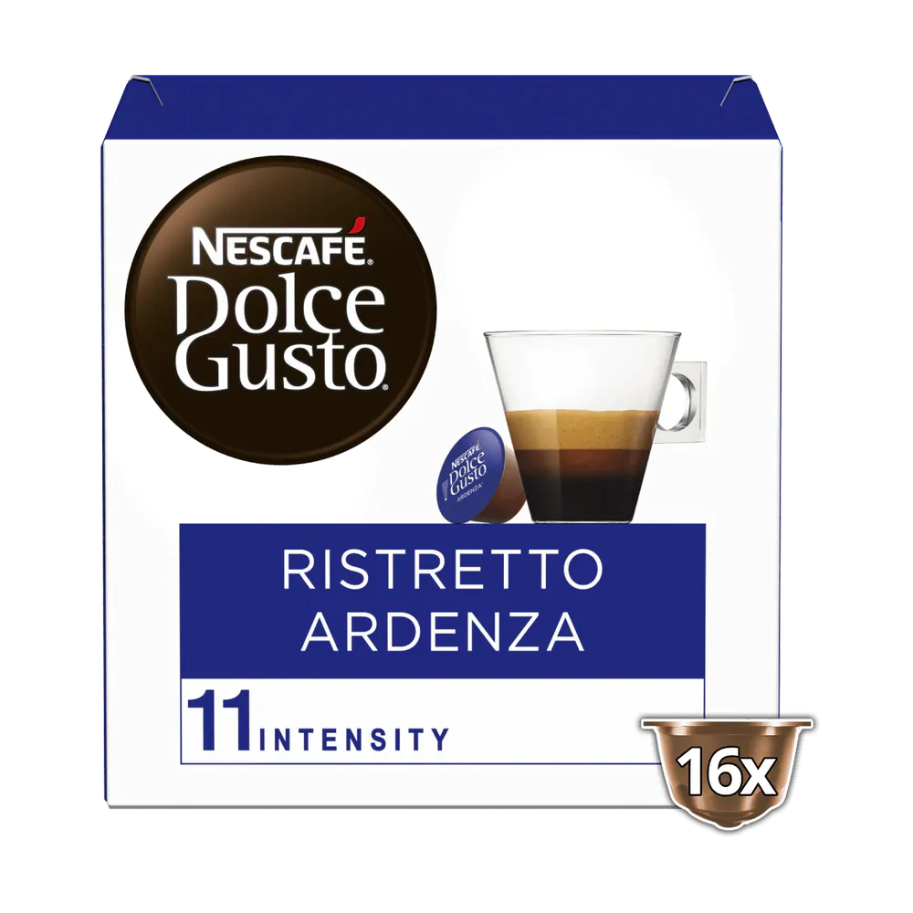 16 קפסולות ריסטרטו ארדנזה של Nescafe דולצ&