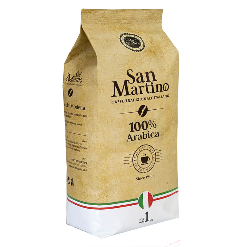 1 ק"ג פולי קפה ערביקה סאן מרטינו San Martino Best Quality