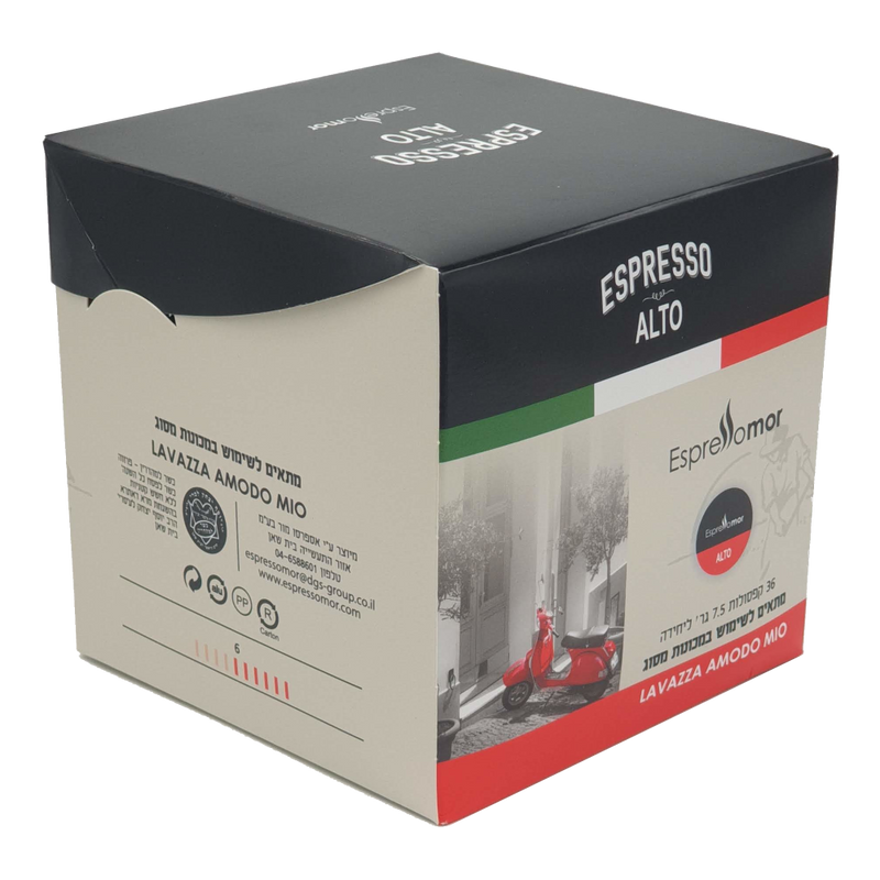 36 קפסולות Alto של EspressoMor תואמות Lavazza Amodo Mio