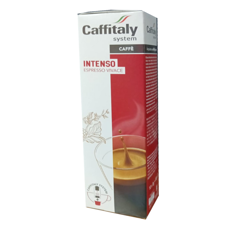 10 קפסולות אינטנסו שיטת קפיטלי Caffitaly CAFFÈ