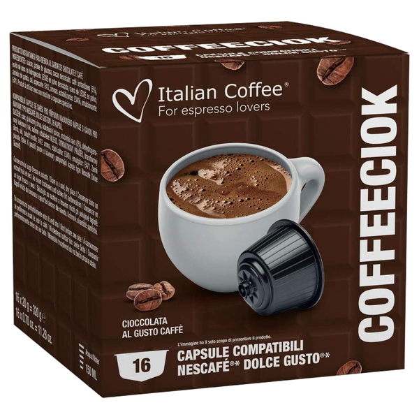 16 קפסולות קופיקיוק של Italian Coffee תואמות דולצ'ה גוסטו